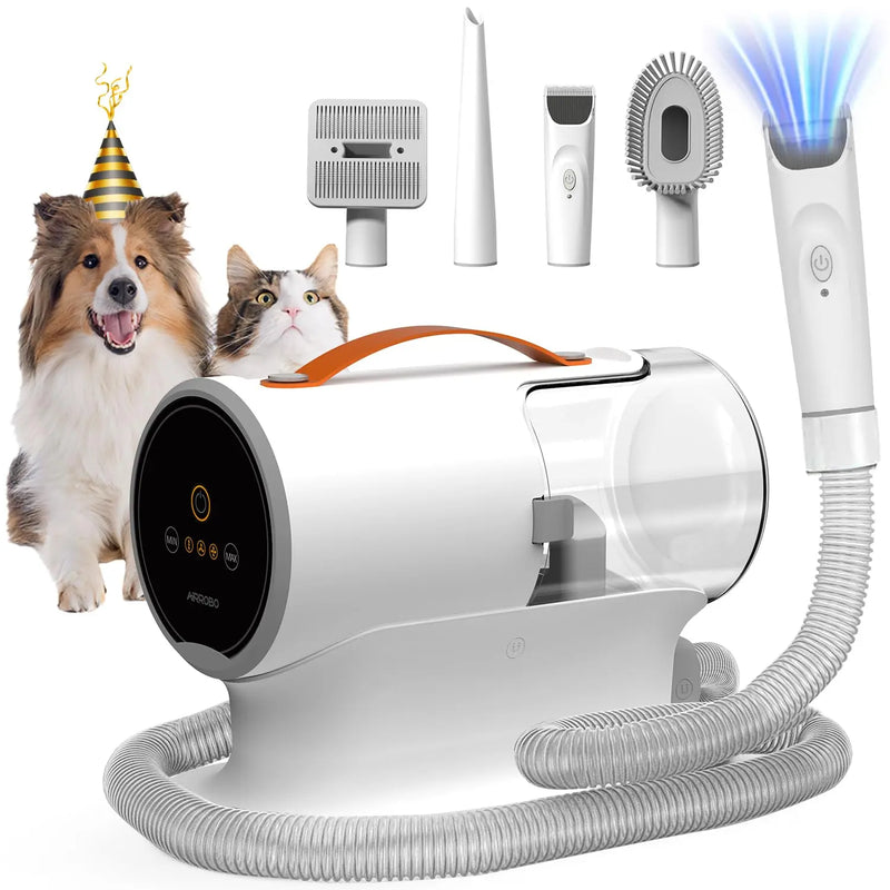 AIRROBO Pet Pro Vacuum Groomer Quiet12000Pa & 2L Capacity EssentialsEveryday
