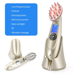 Electric Laser Hair Growth Comb Infrared EMS RF Vibration Massager Microcurrent Hair Care Hair Loss Treatment Hair Regrowth Wrights Holdings
