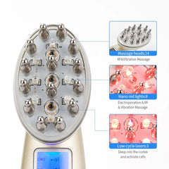 Electric Laser Hair Growth Comb Infrared EMS RF Vibration Massager Microcurrent Hair Care Hair Loss Treatment Hair Regrowth Wrights Holdings