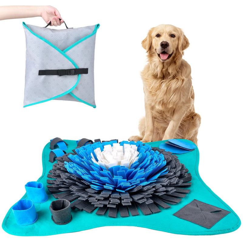 Friendly Barks 25’’ Snuffle Mat for Dogs Large Breed Dog Feeding Mat | Enrichment Toys to Encourage Dogs Foraging Skills and Slow Eating (Large Snuffle Mat) EssentialsEveryday
