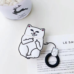 Cartoon Cat AirPods Case Wrights Holdings