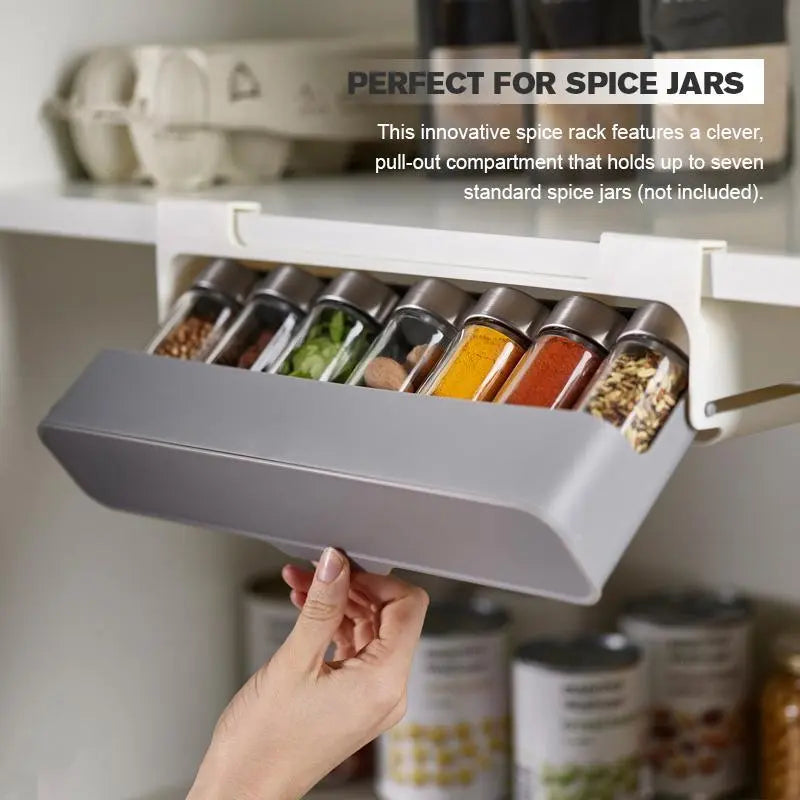 Kitchen Self-Adhesive Wall-Mounted Spice Organizer Wrights Holdings