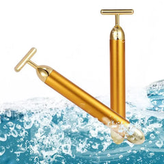 Energy 24K Gold T Beauty Bar Facial Roller Massager Wrights Holdings
