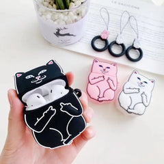 Cartoon Cat AirPods Case Wrights Holdings